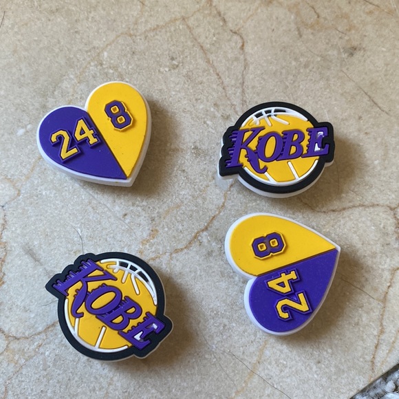 🆕Kobe Bryant Jibbitz Shoe/Bracelet Charms (4) - Picture 2 of 4